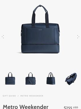 Metro Weekender Travel Bag - Navy Blue